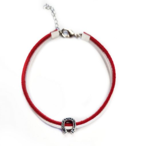 Martisor Bratara Potcoava, din piele intoarsa eco lucrata manual by Wild Bracelets