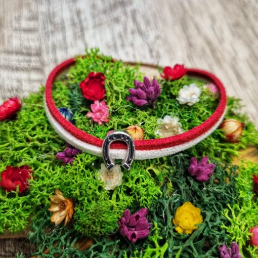 Martisor Bratara Potcoava, din piele intoarsa eco lucrata manual by Wild Bracelets - imagine 2