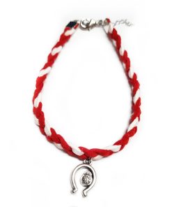 Martisor Bratara Potcoava, din piele intoarsa eco impletita lucrata manual by Wild Bracelets