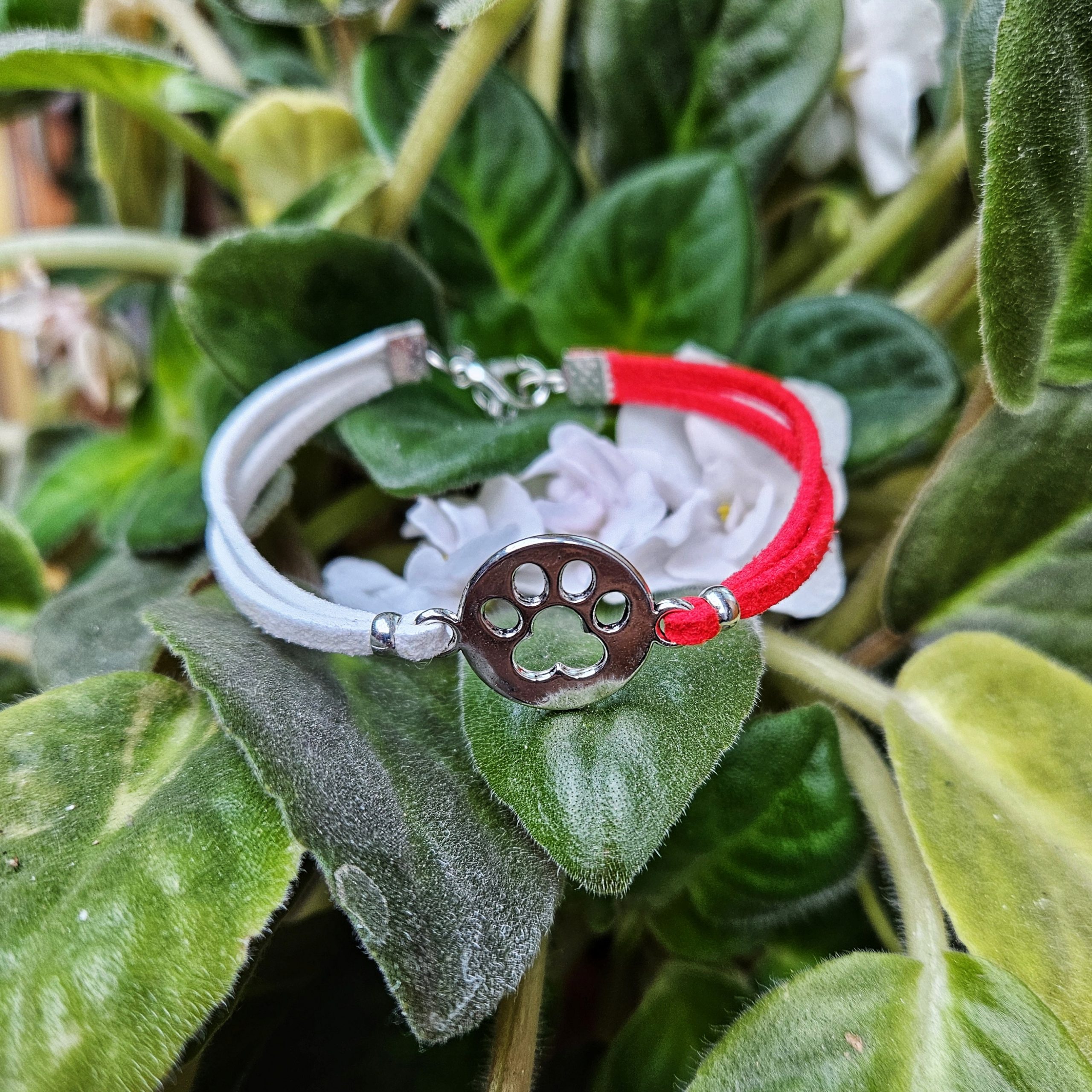 Martisor Bratara Labuta, din piele intoarsa eco lucrata manual by Wild Bracelets - imagine 4