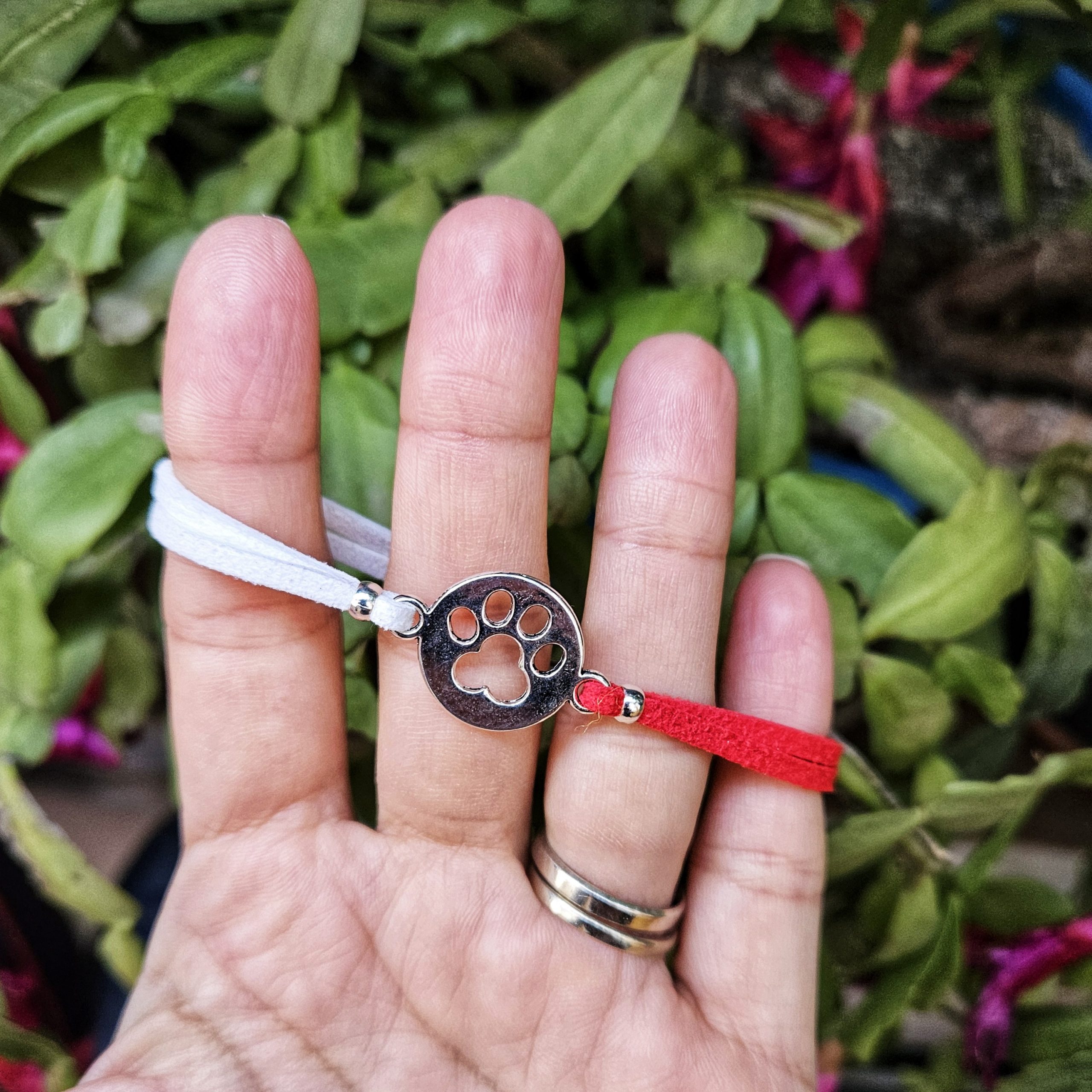 Martisor Bratara Labuta, din piele intoarsa eco lucrata manual by Wild Bracelets - imagine 2