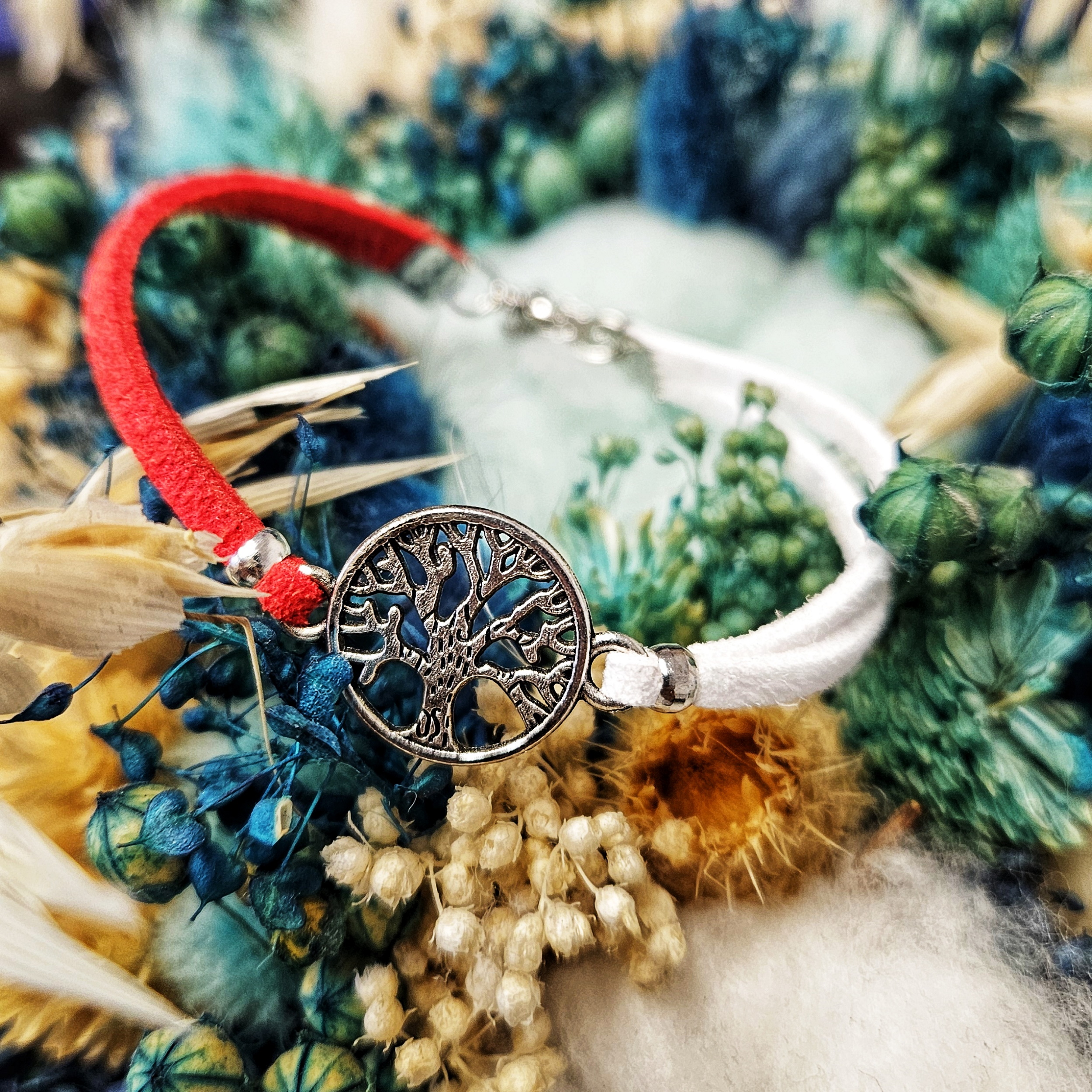 Martisor Bratara Copacul vietii, din piele intoarsa eco lucrata manual by Wild Bracelets - imagine 8