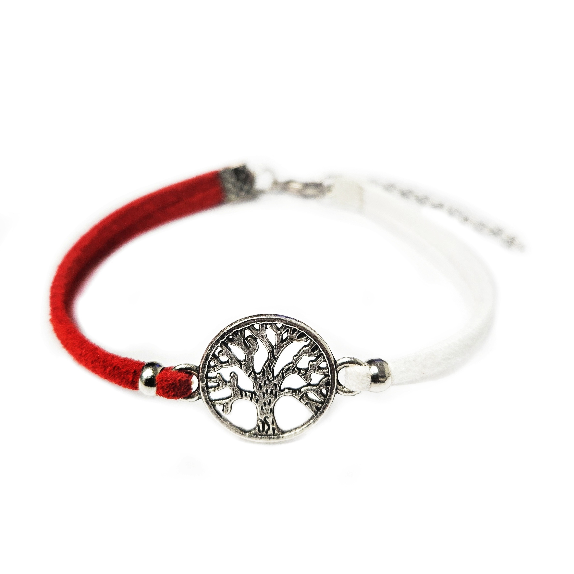 Martisor Bratara Copacul vietii, din piele intoarsa eco lucrata manual by Wild Bracelets