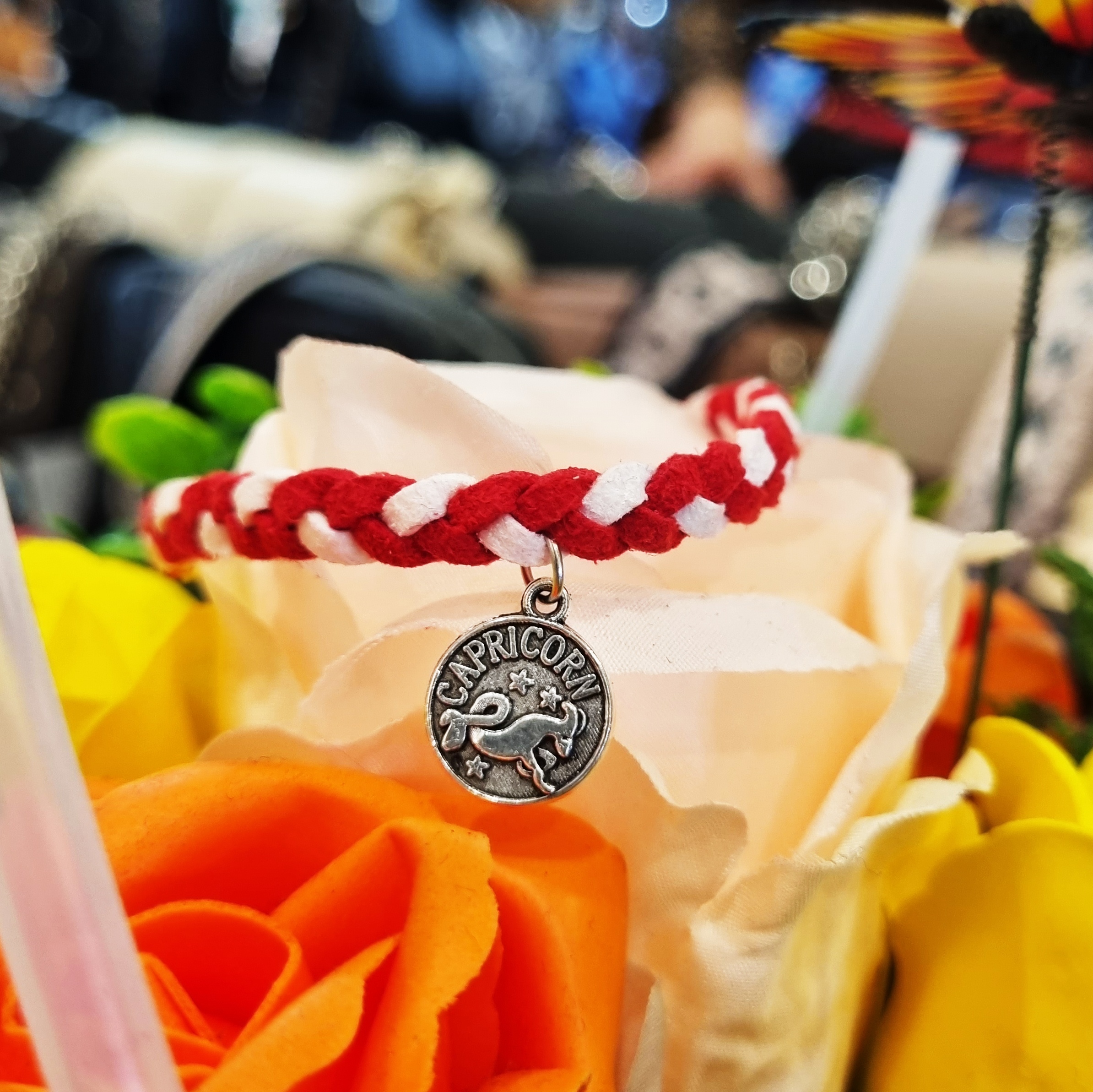 Martisor Bratara Zodia Capricorn, din piele intoarsa eco impletita lucrata manual by Wild Bracelets - imagine 2