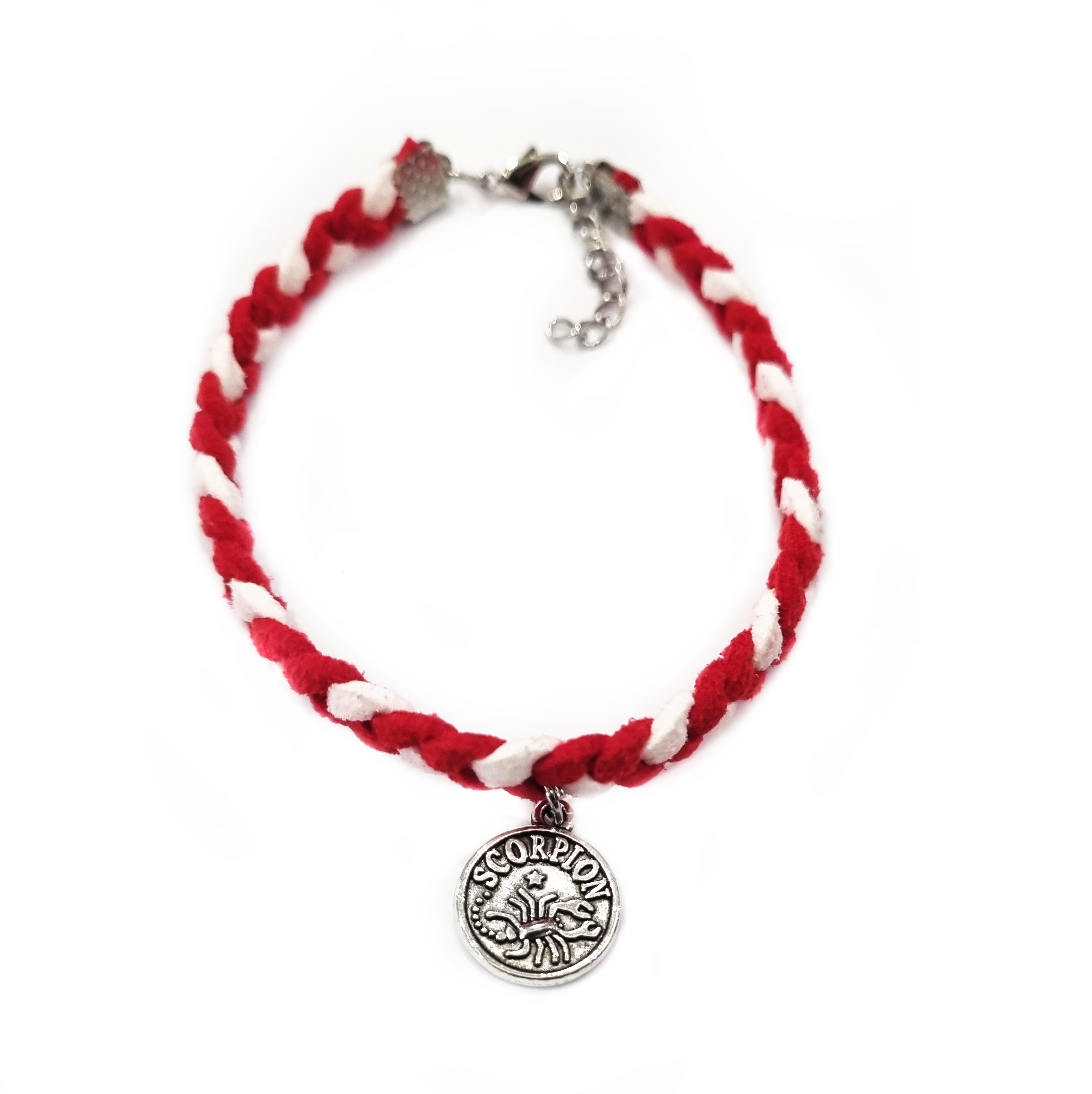 Martisor Bratara Zodia Scorpion, din piele intoarsa eco impletita lucrata manual by Wild Bracelets