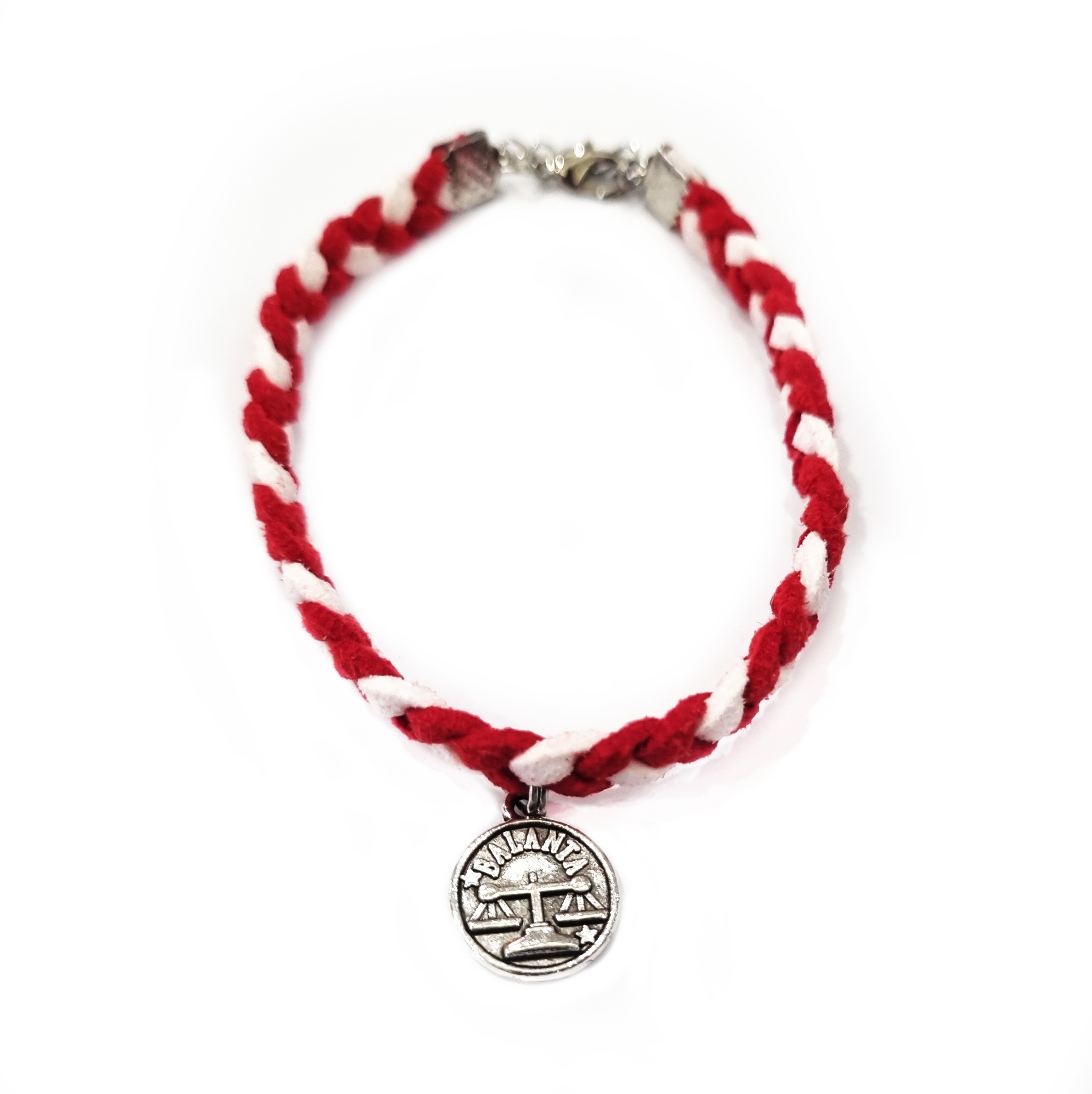 Martisor Bratara Zodia Balanta, din piele intoarsa eco impletita lucrata manual by Wild Bracelets