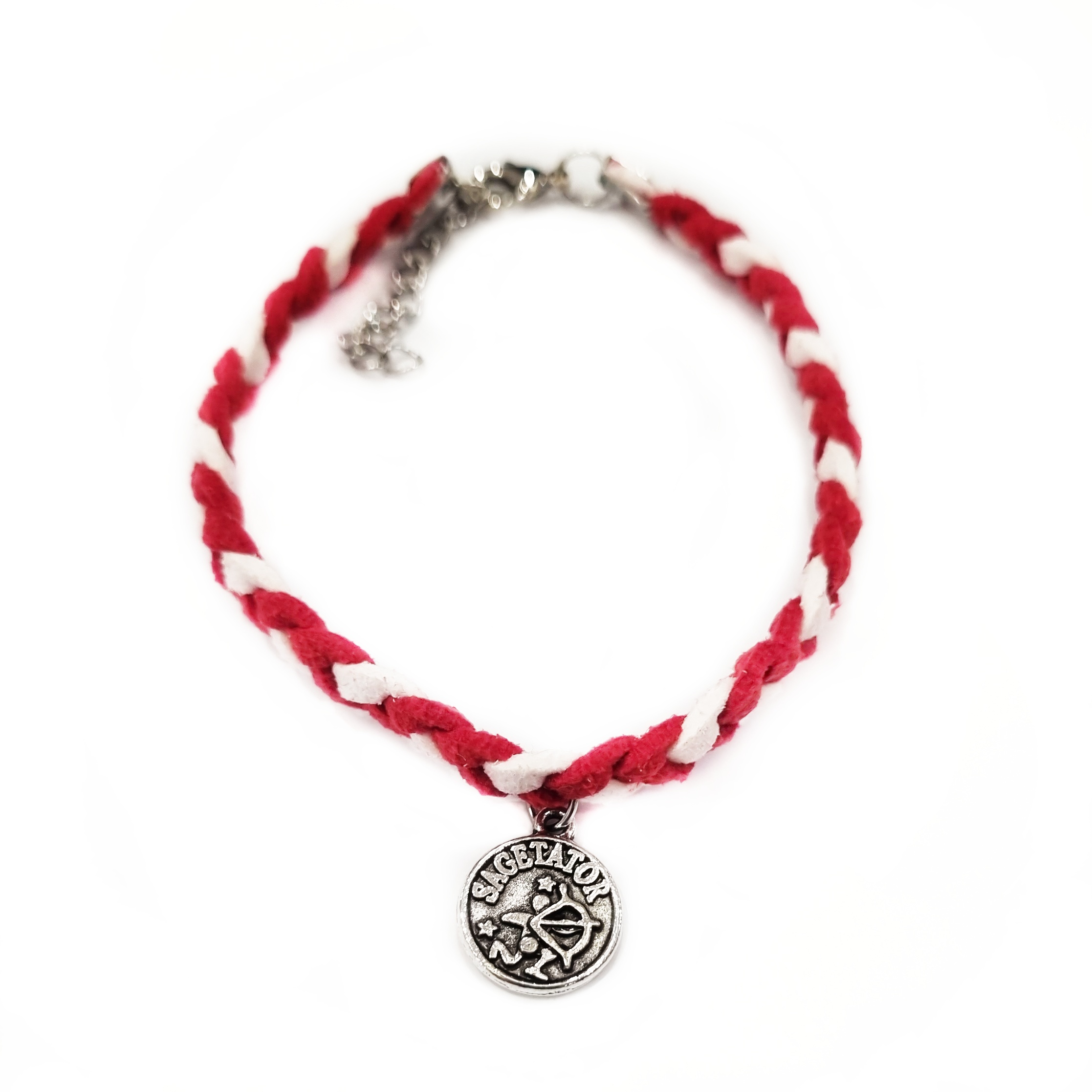 Martisor Bratara Zodia Sagetator, din piele intoarsa eco impletita lucrata manual by Wild Bracelets