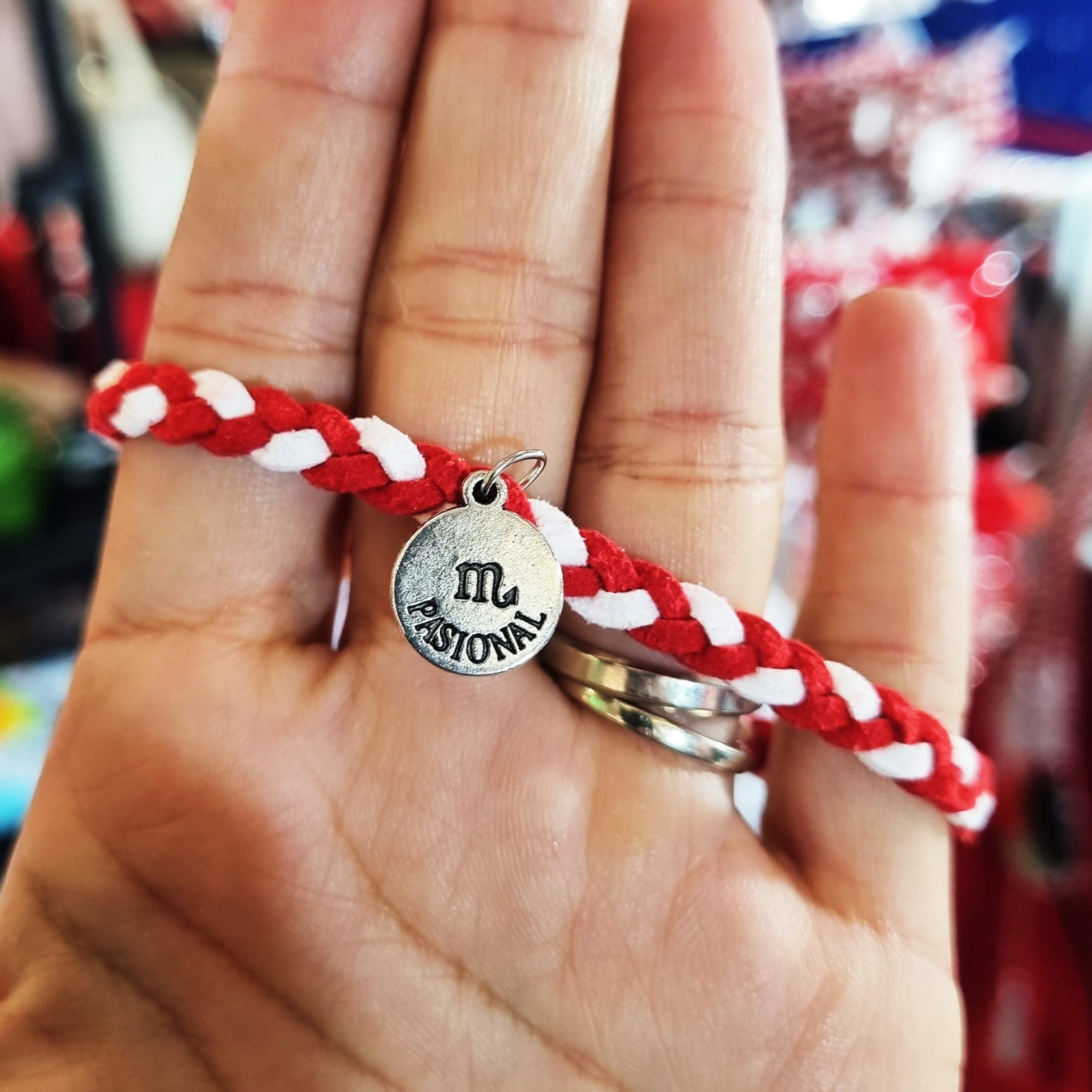 Martisor Bratara Zodia Scorpion, din piele intoarsa eco impletita lucrata manual by Wild Bracelets - imagine 3